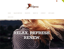 Tablet Screenshot of indulgencehairsalon.net